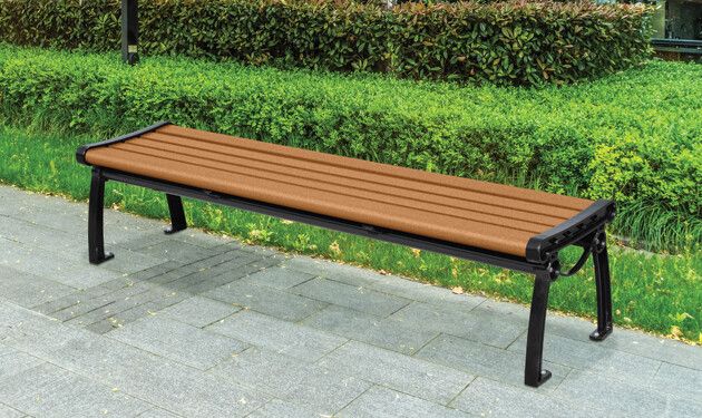 Backless park bench 2025